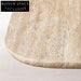 WISEMAX Contemporary Luxury Natural Travertine Rectangle Dining Table for 10