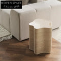 WISEMAX FURNITURE Modern Irregular Travertine Stone Living Room Coffee Table