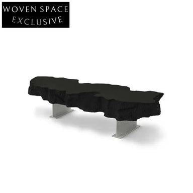 WISEMAX Modern Indoor Lounge Bench Chair with Soft Polyurethane Seating