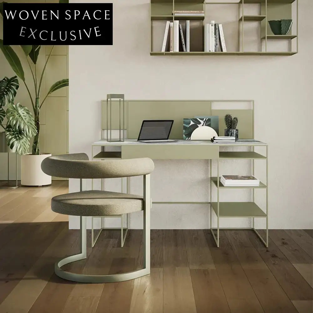 WISEMAX Modern Stainless Steel Upholstered Fabric Dining Armchair for Cafes