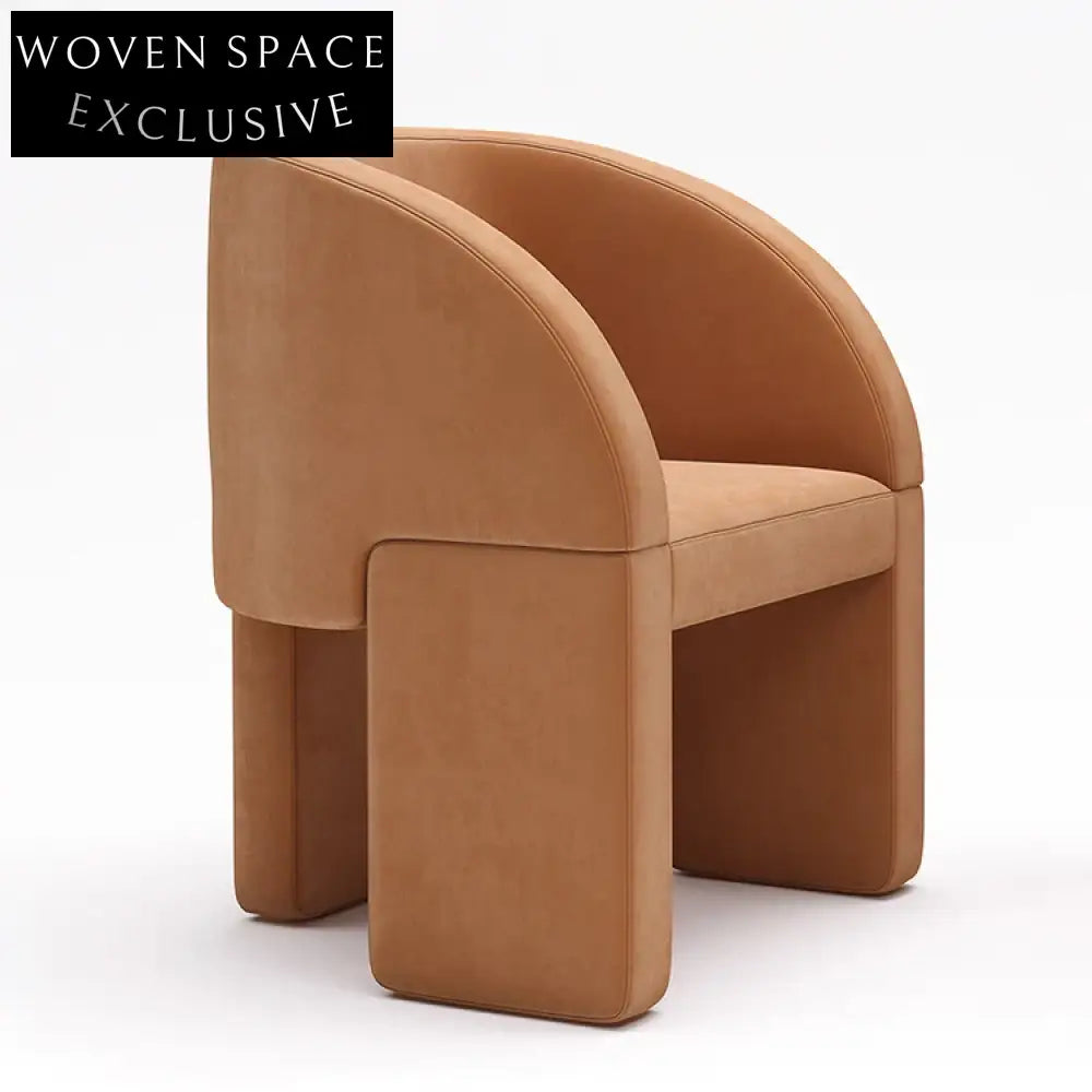 WISEMAX Nordic Fabric Modern Leisure Dining Chair for Cafe Hotel