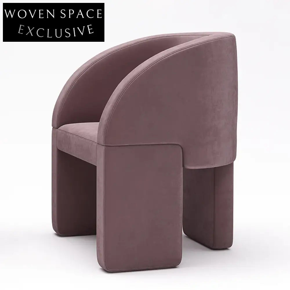 WISEMAX Nordic Fabric Modern Leisure Dining Chair for Cafe Hotel