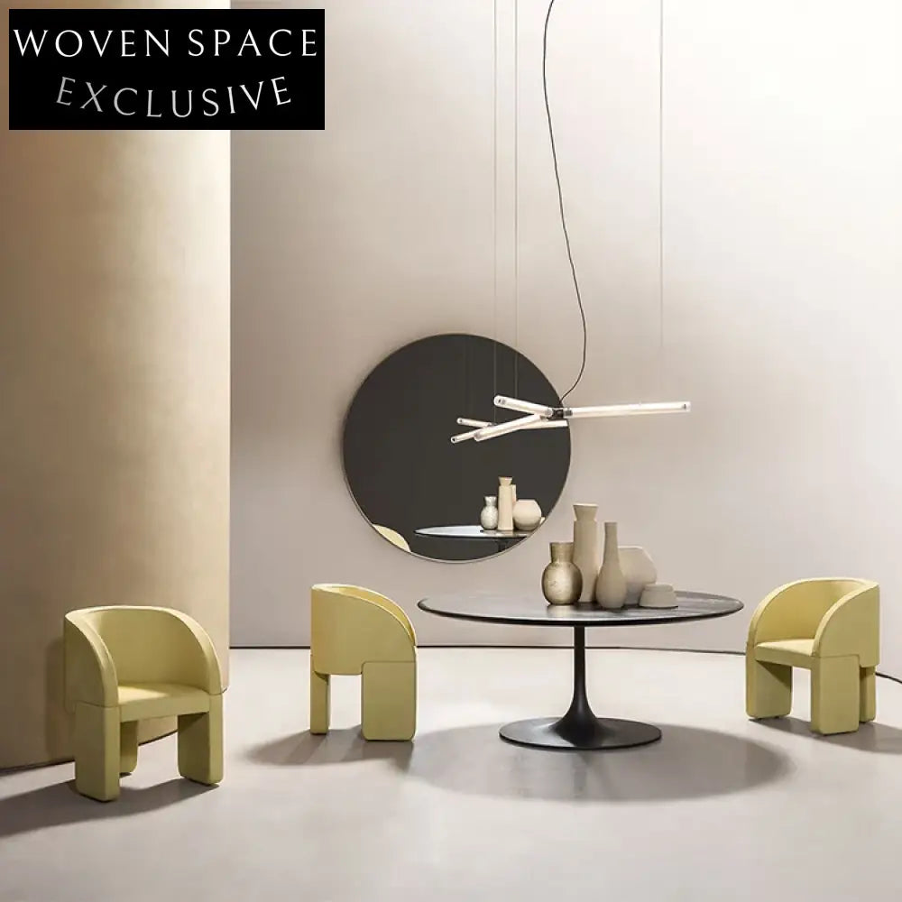 WISEMAX Nordic Fabric Modern Leisure Dining Chair for Cafe Hotel