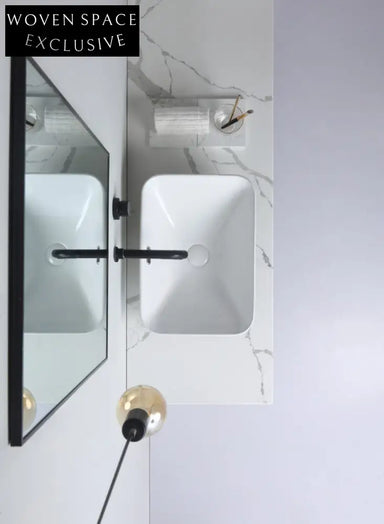 Xenia Barlee Gloss White Semi Inset Basin Basins