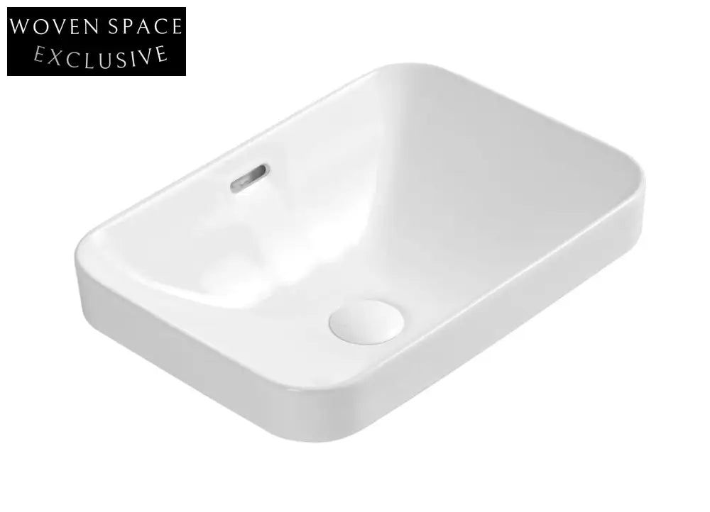 Xenia Barlee Gloss White Semi Inset Basin Basins