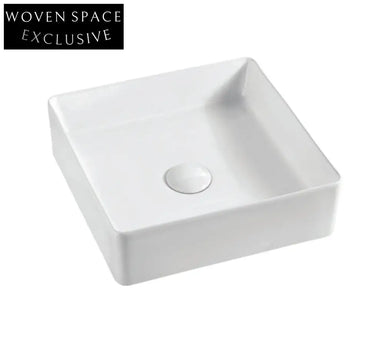 Macleod Gloss White with Black Edge basin