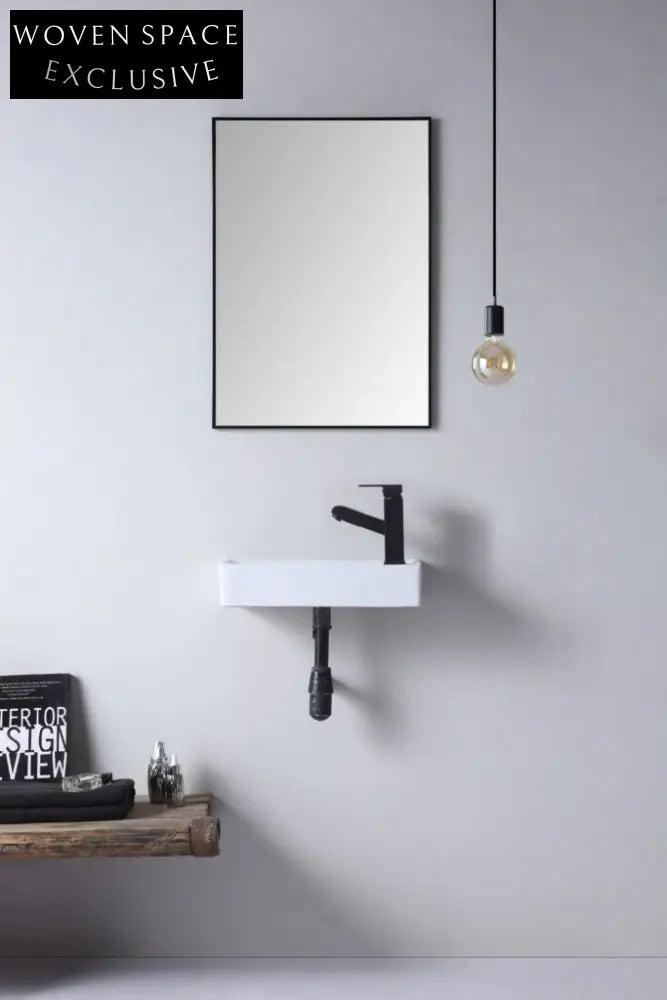 Xenia Tyrrell Gloss White Wall Hung Basin Basins