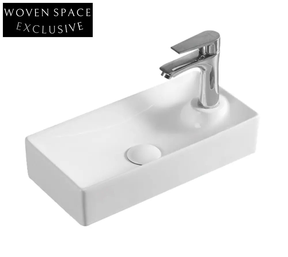 Xenia Tyrrell Gloss White Wall Hung Basin Basins