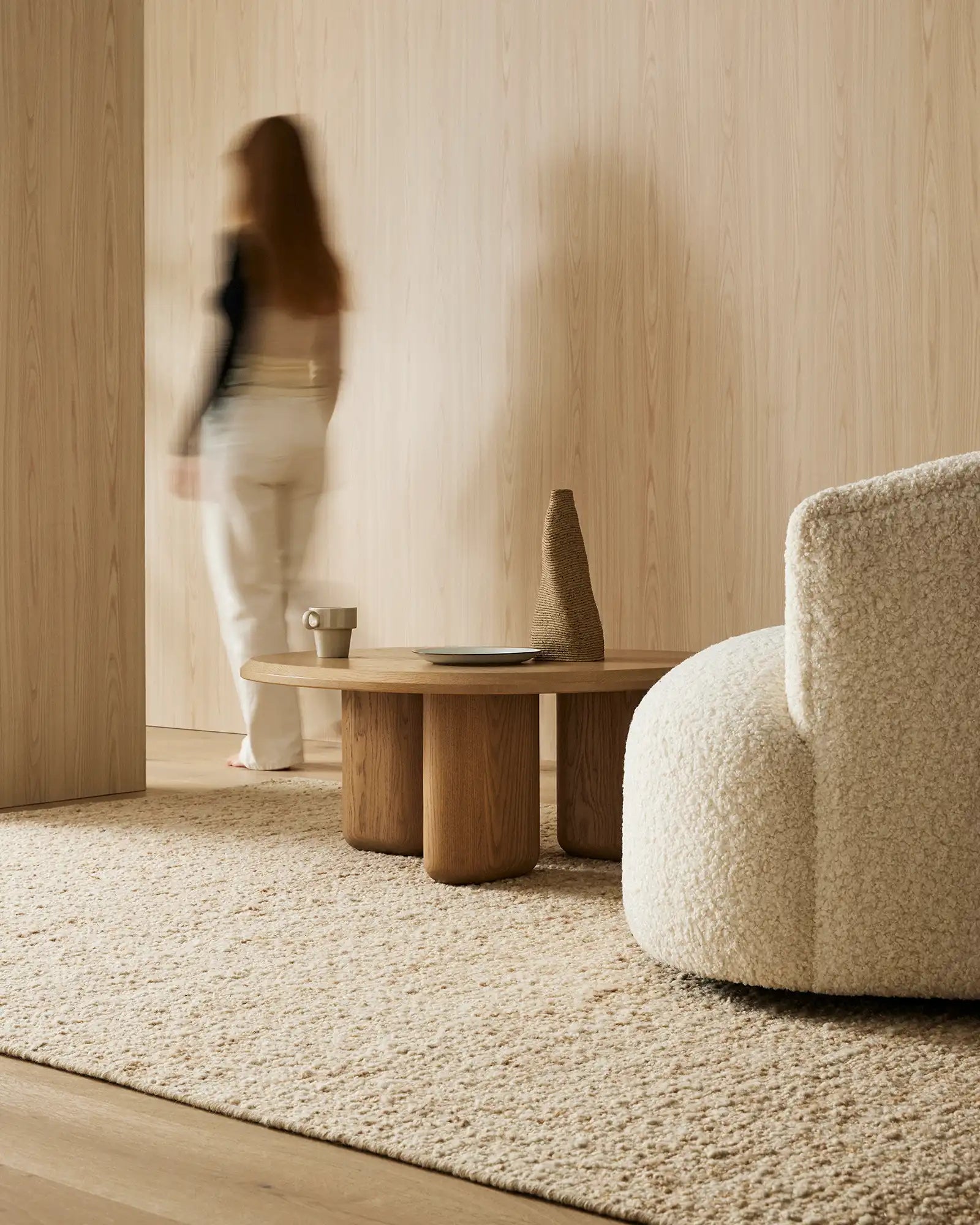 Weave Henley Floor Rug - Ivory