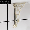 Zenobia Wall-Mounted Wash Basin with Gold Bracket Single gold