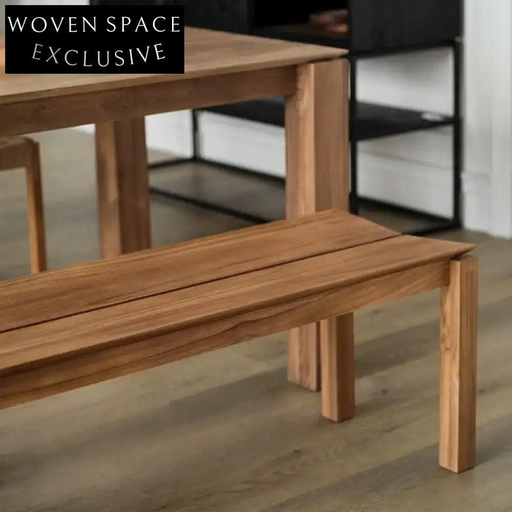 Zephyr Pure Teak Wooden Antique Style Bench