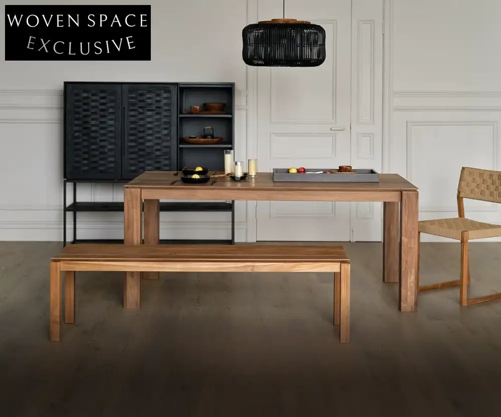 Zephyr Pure Teak Wooden Antique Style Bench