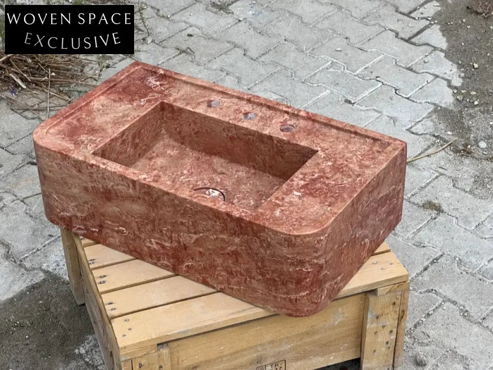 Zerline Travertine Marble Wash Basin