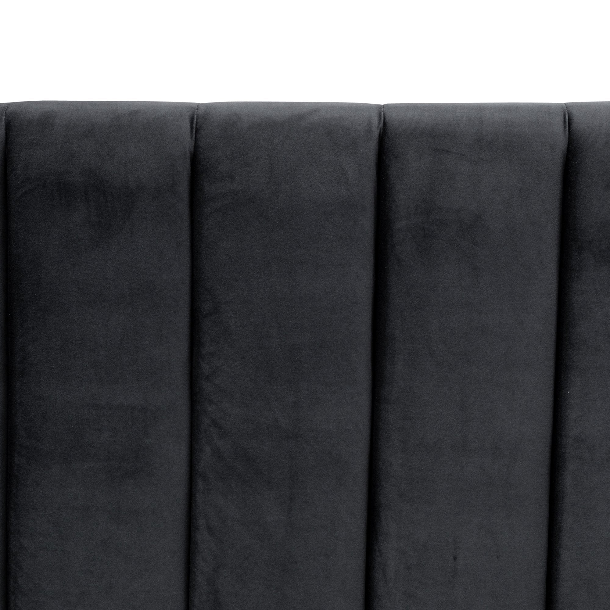 Black Velvet Queen Bed Frame