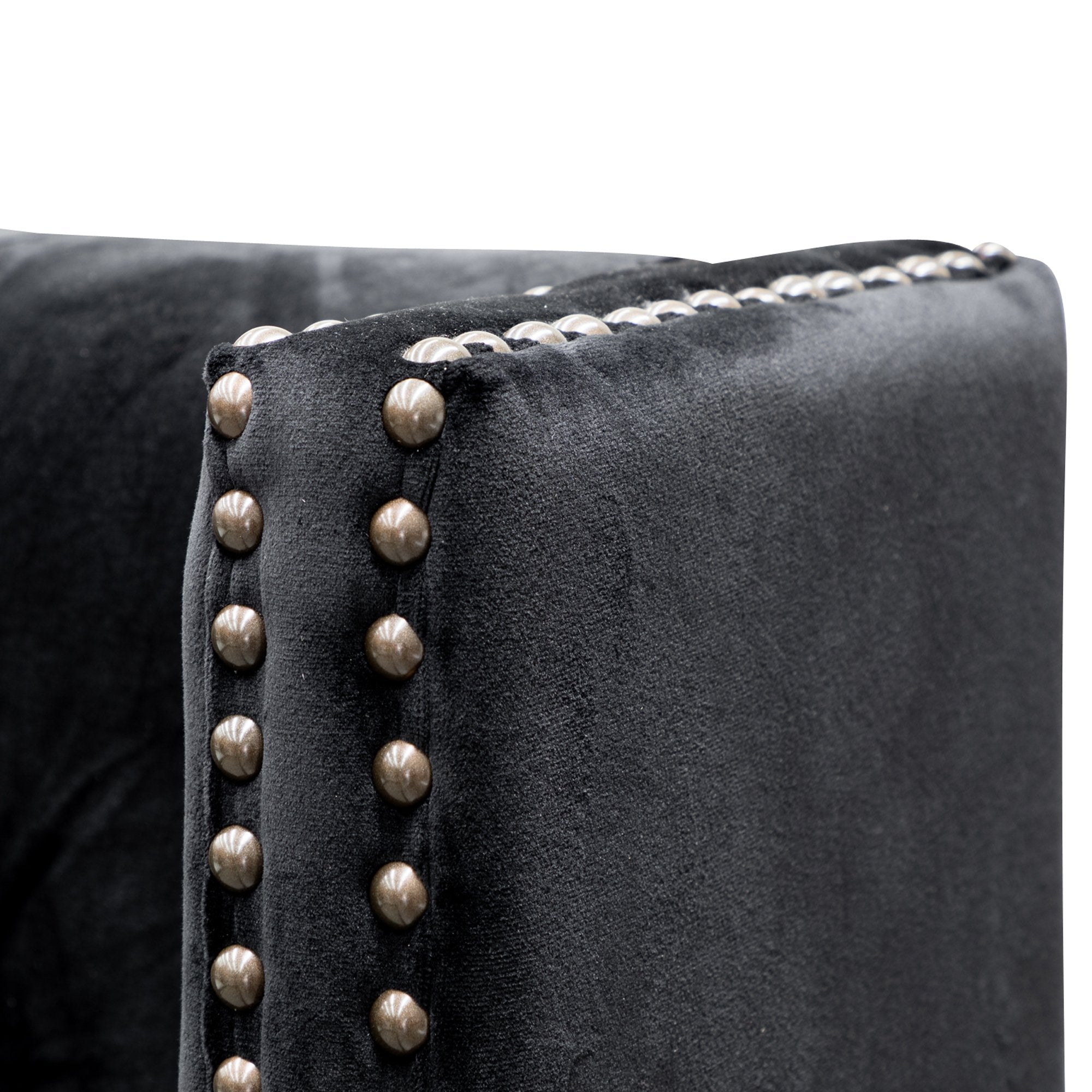 Black Velvet Queen Bed Frame