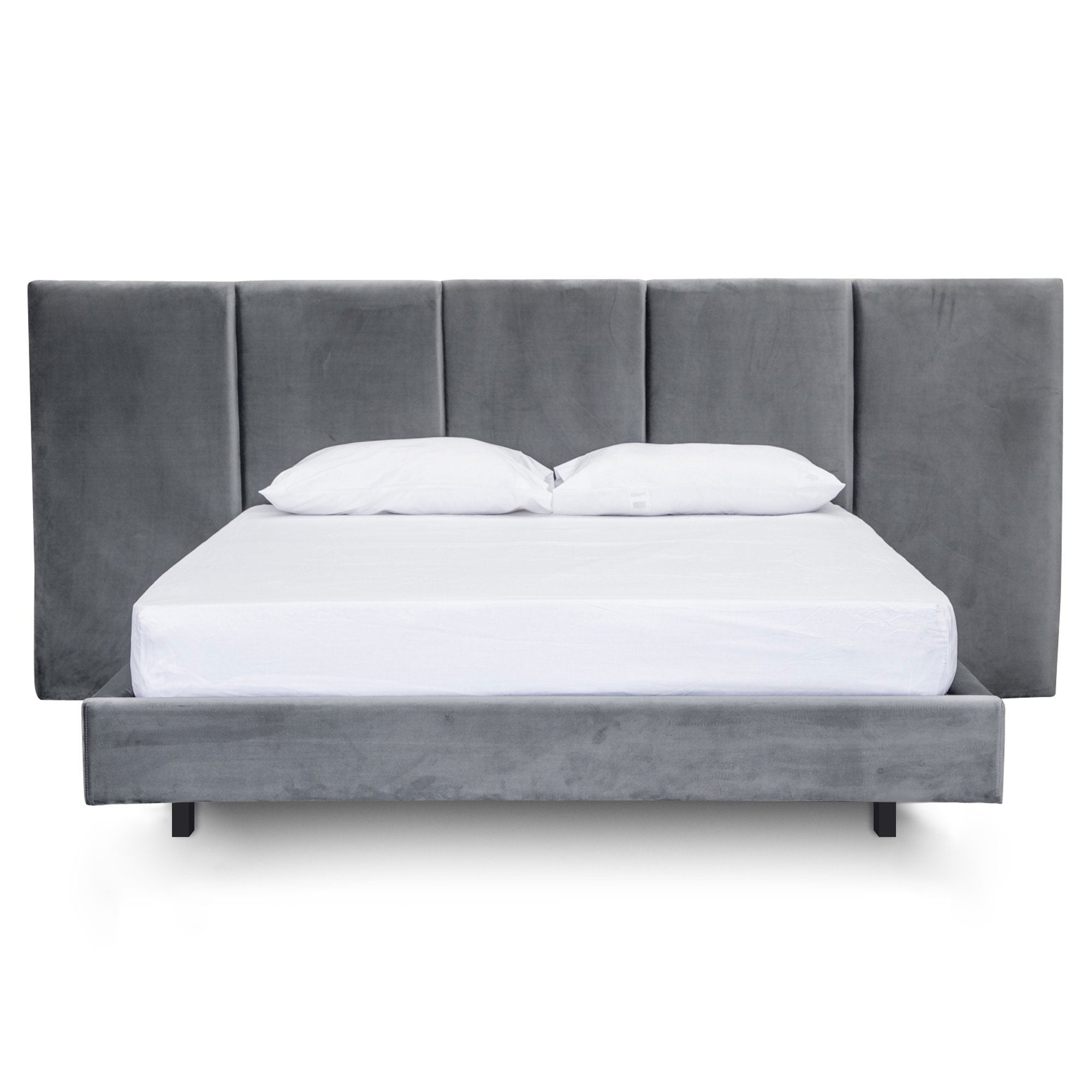 Relyon Charcoal Velvet King Bed Frame