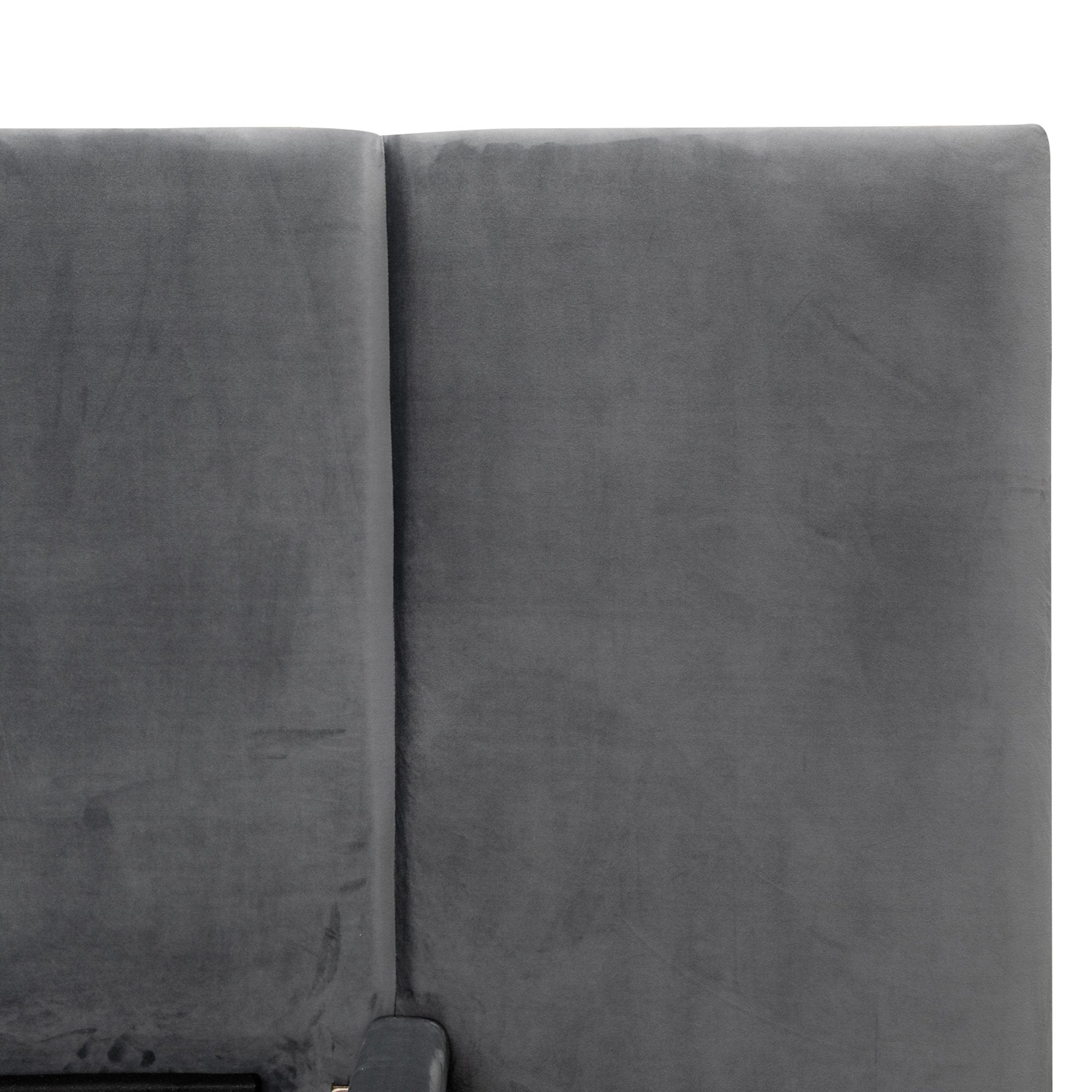 Relyon Charcoal Velvet King Bed Frame