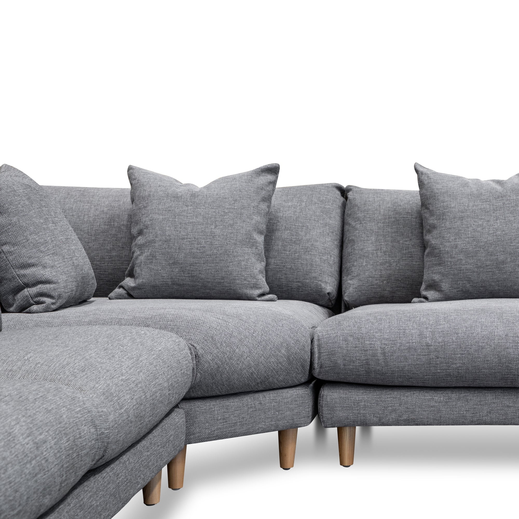 Della Right Return Modular Sofa - Graphite Grey