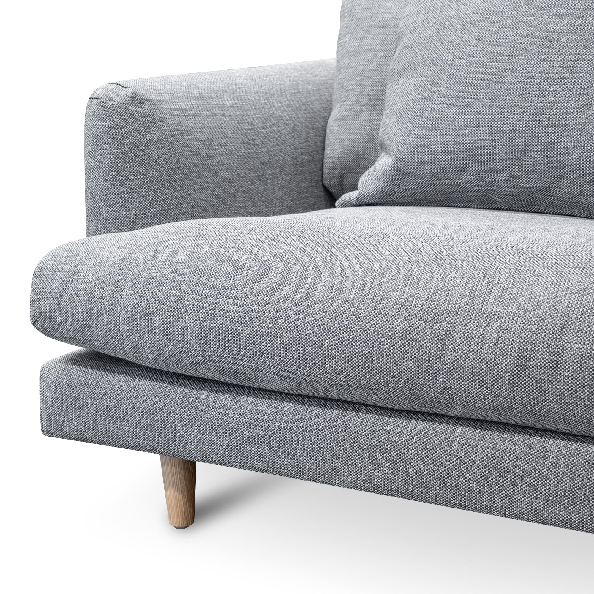 Della Right Return Modular Sofa - Graphite Grey