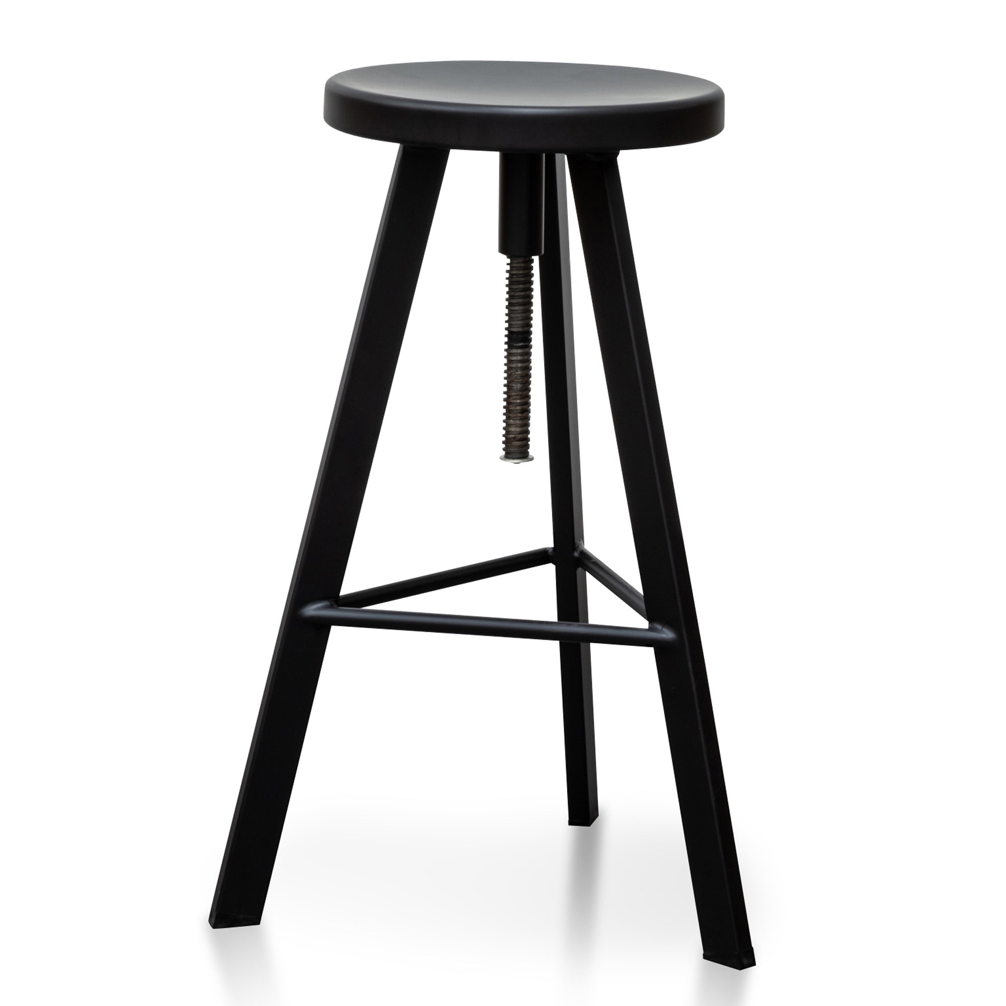 Aries Steel Bar Stool - Black