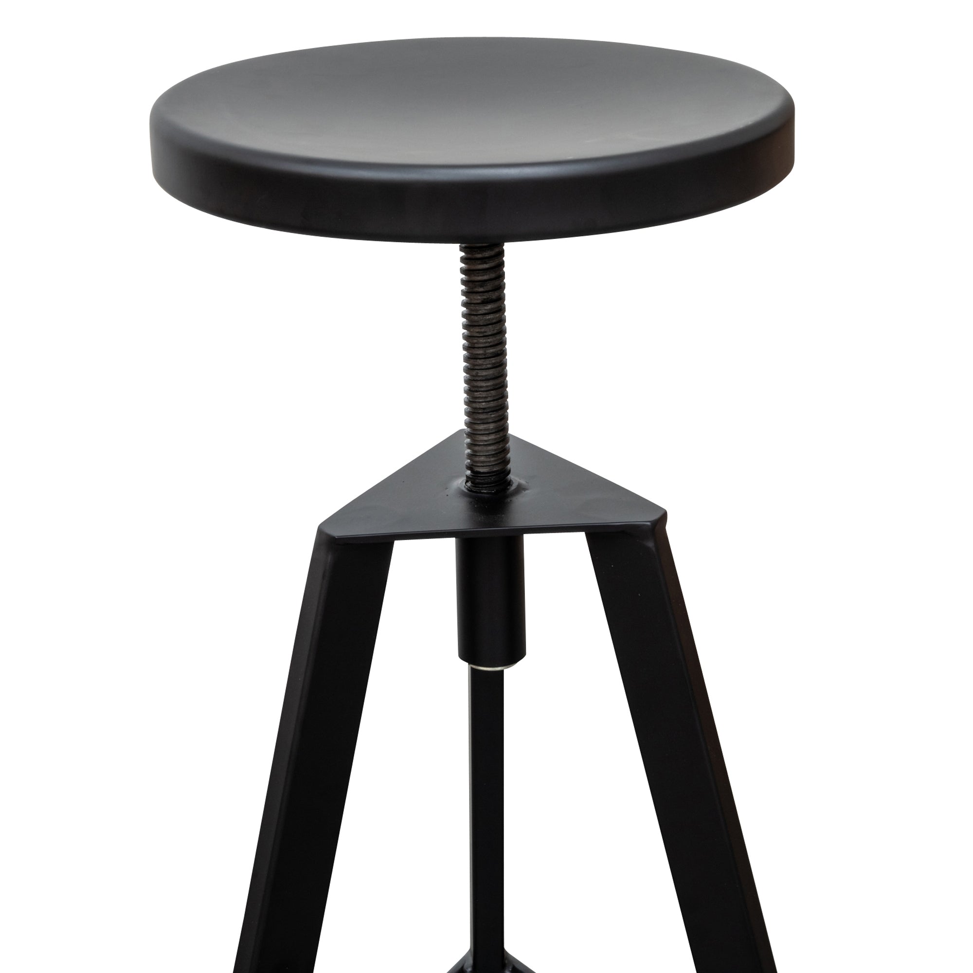 Aries Steel Bar Stool - Black