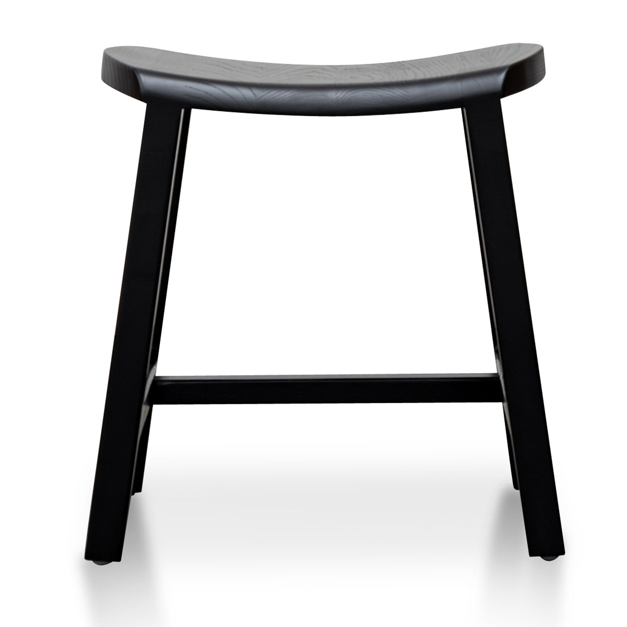 Judy Wooden Low Stool - Black