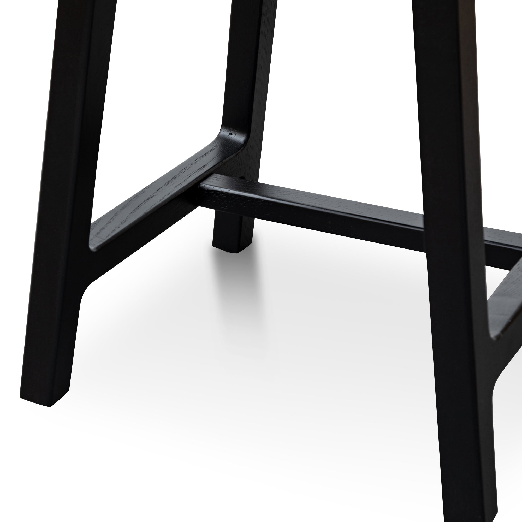 Judy Wooden Low Stool - Black