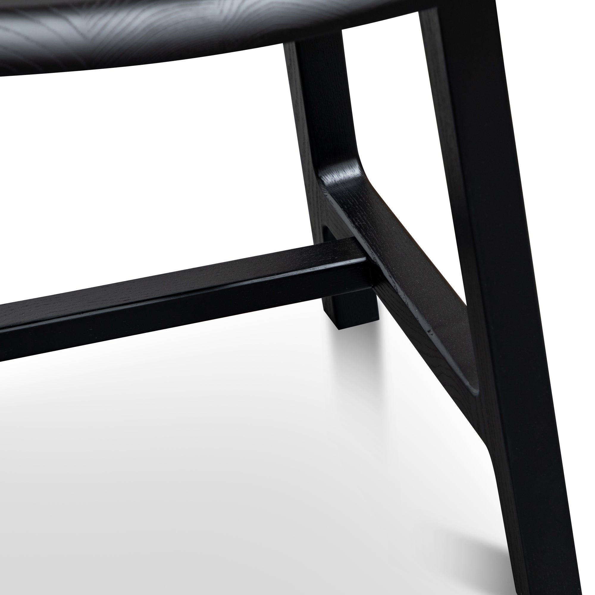 Judy Wooden Low Stool - Black