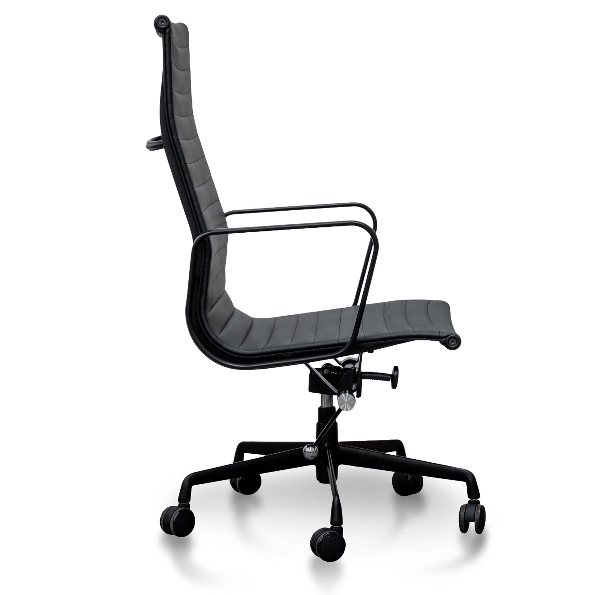 Statesman Executive Leather Office Chair - Full Black