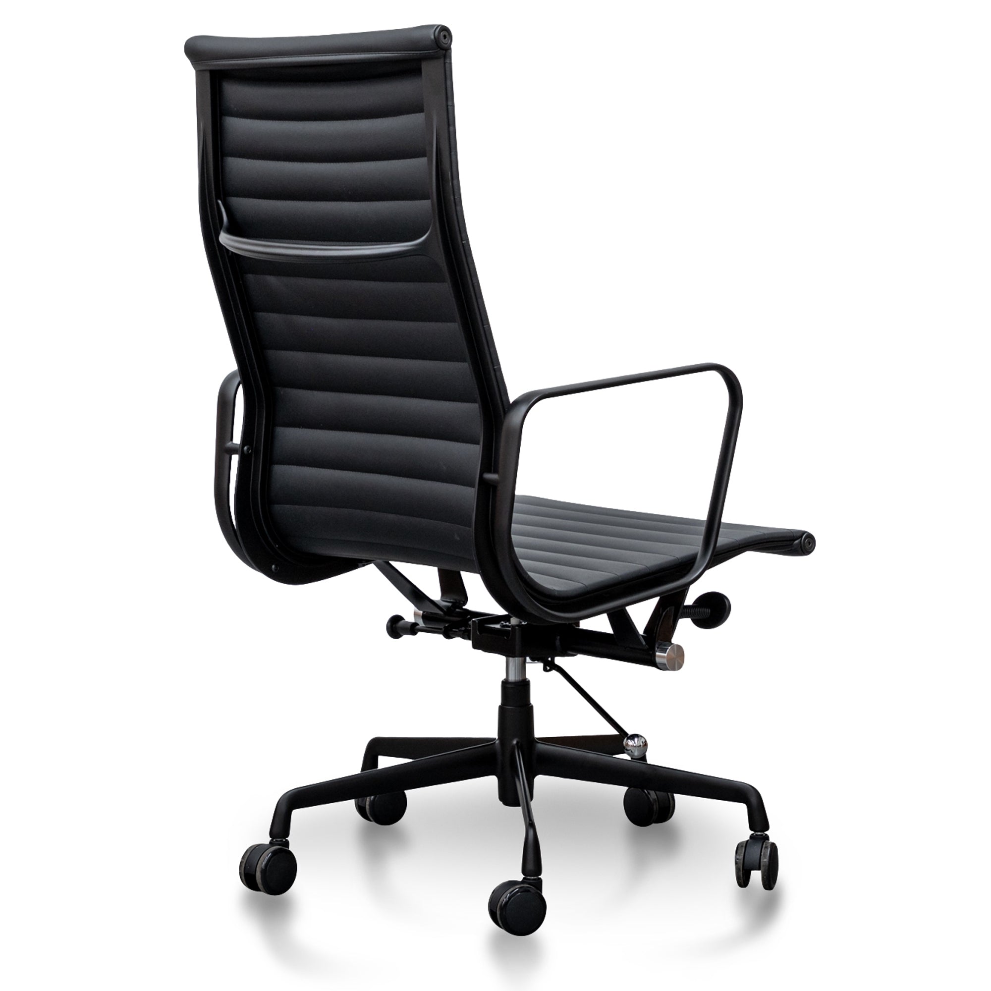 Statesman Executive Leather Office Chair - Full Black