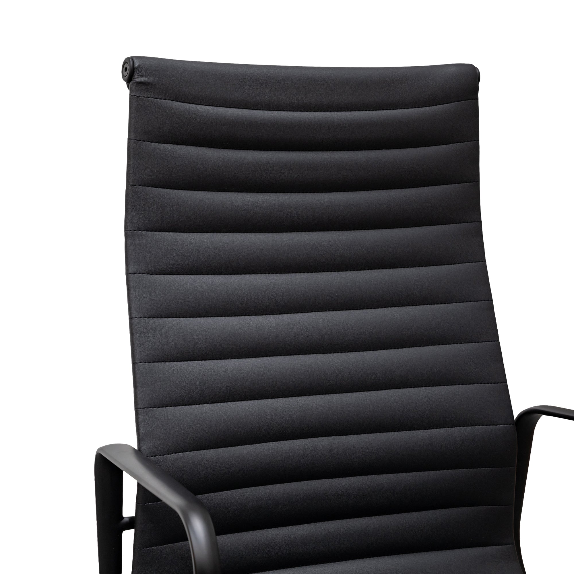 Statesman Executive Leather Office Chair - Full Black