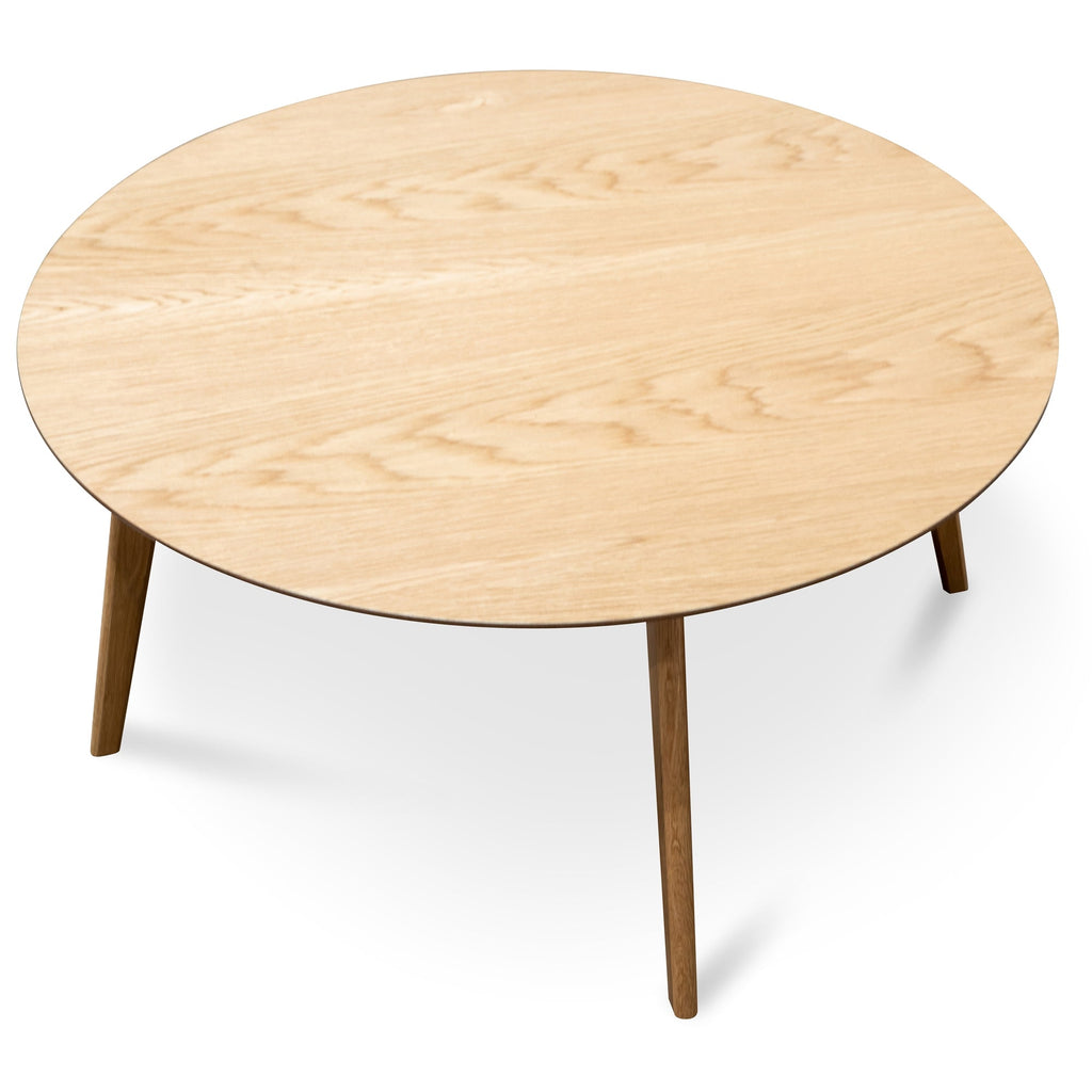 CCF2822-KD 90cm Round Coffee Table - Natural