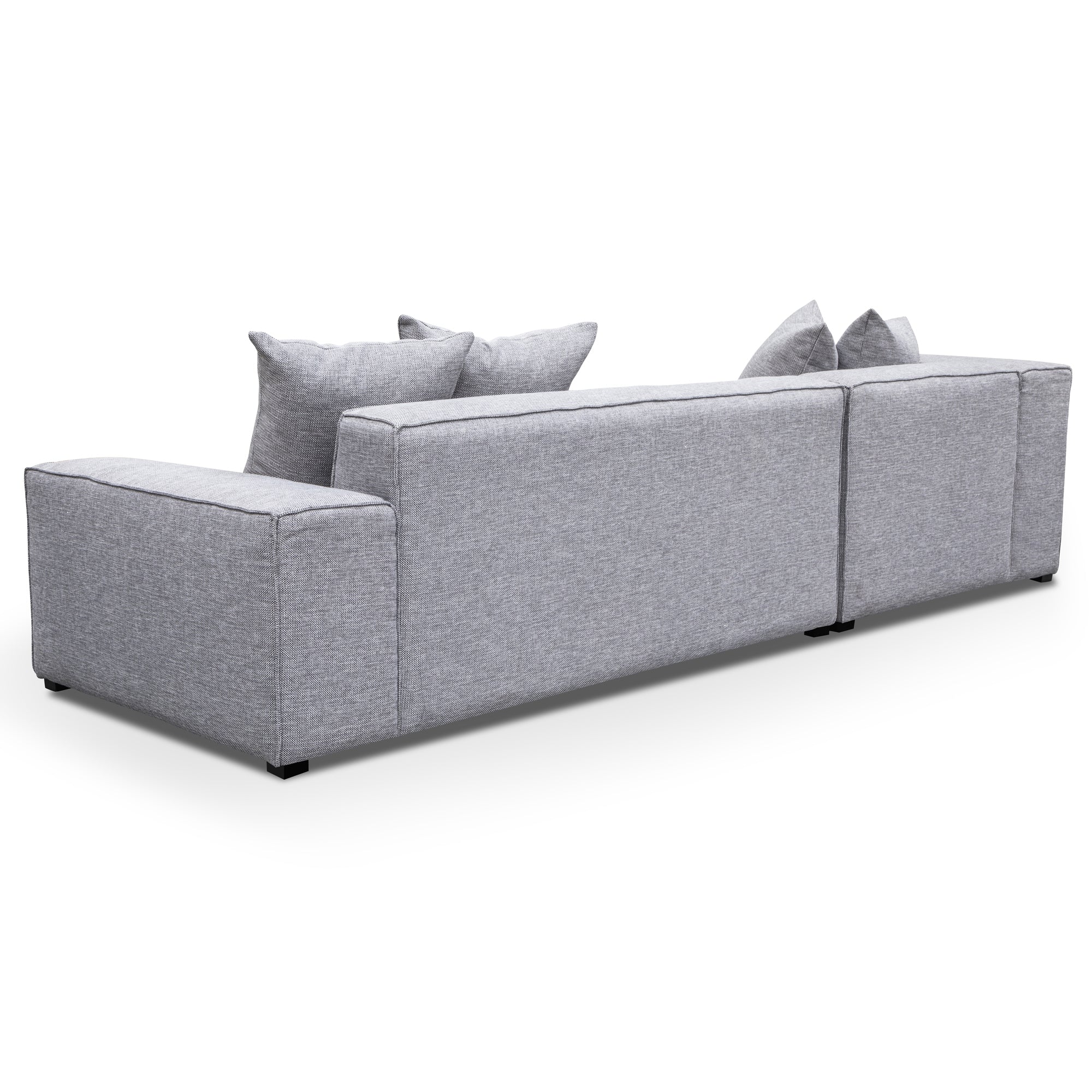 Casey 3 Seater Left Chaise Sofa - Graphite Grey