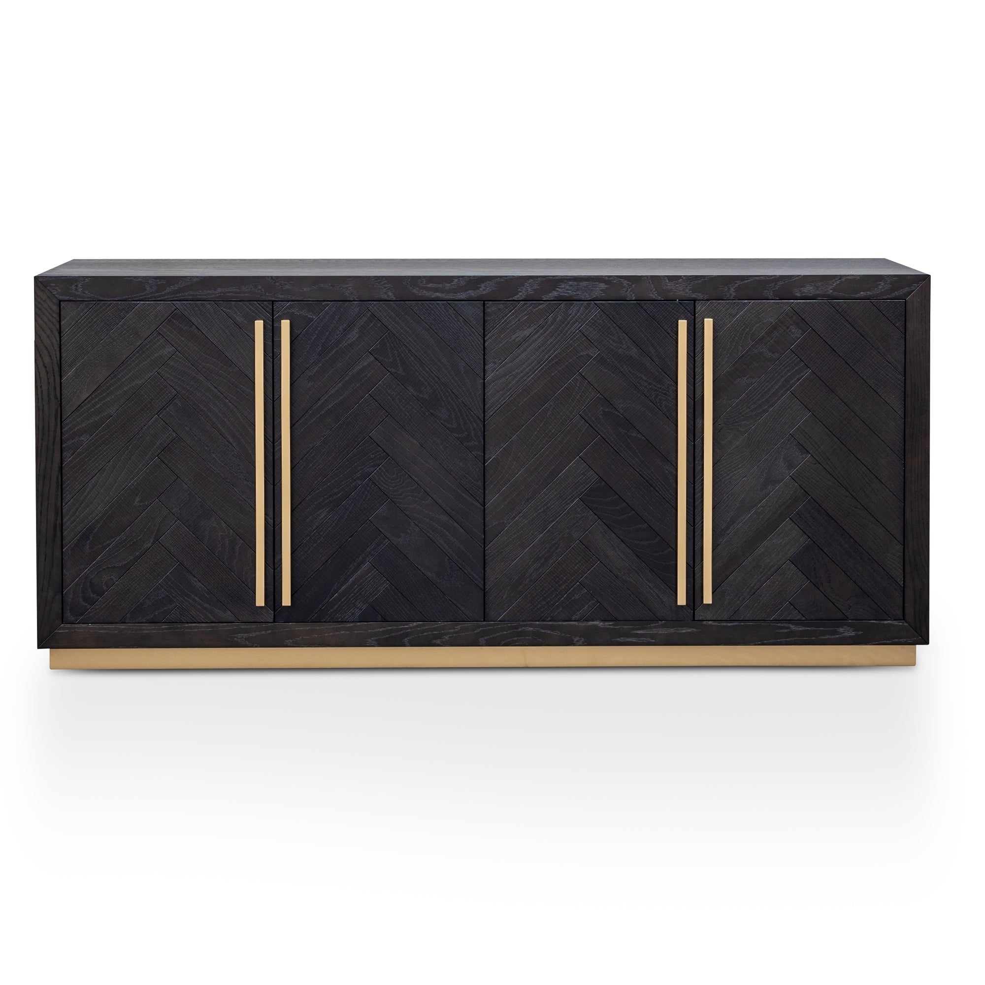 Vellance Wide Sideboard - Black and Brass