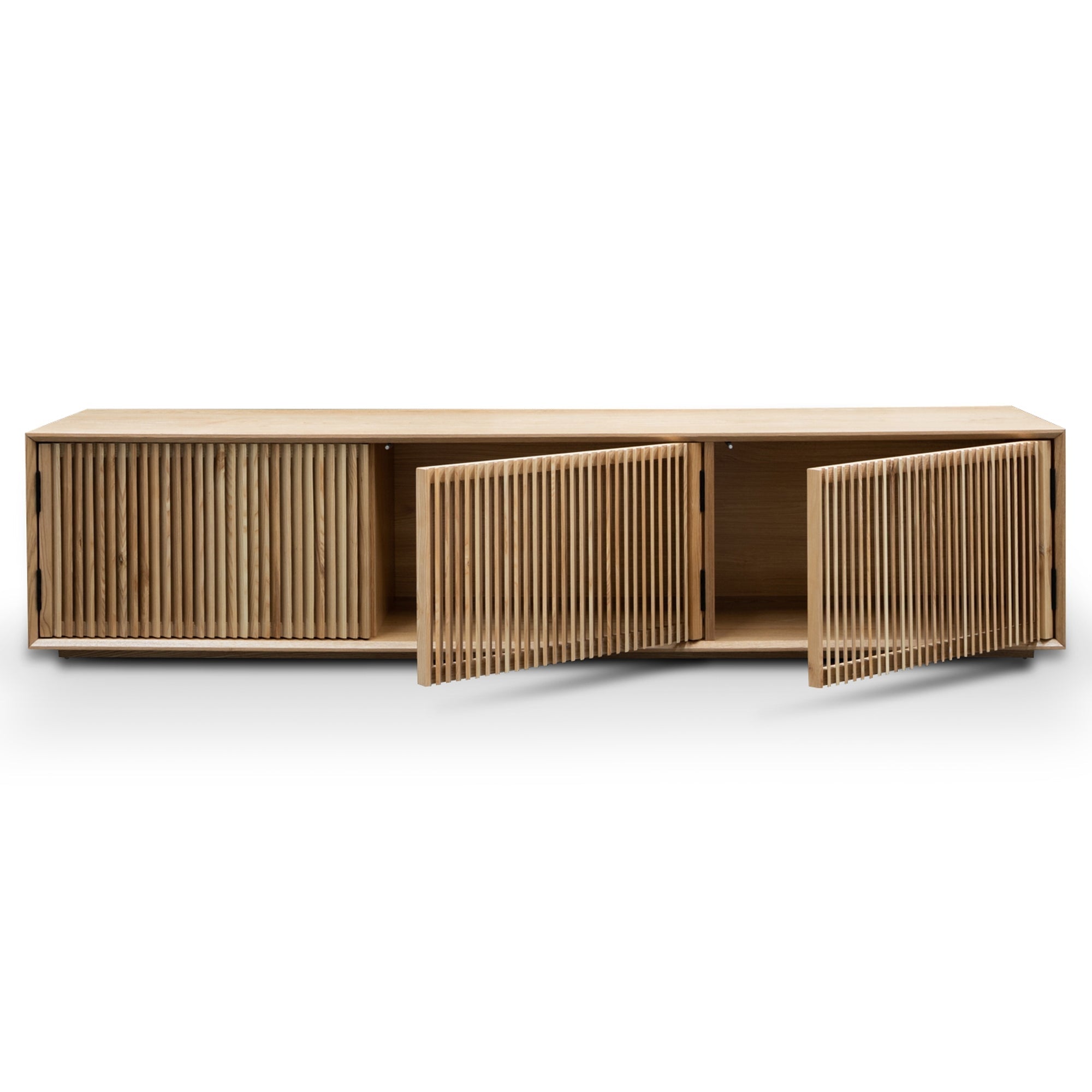 2m Entertainment TV Unit - Natural Ash Veneer