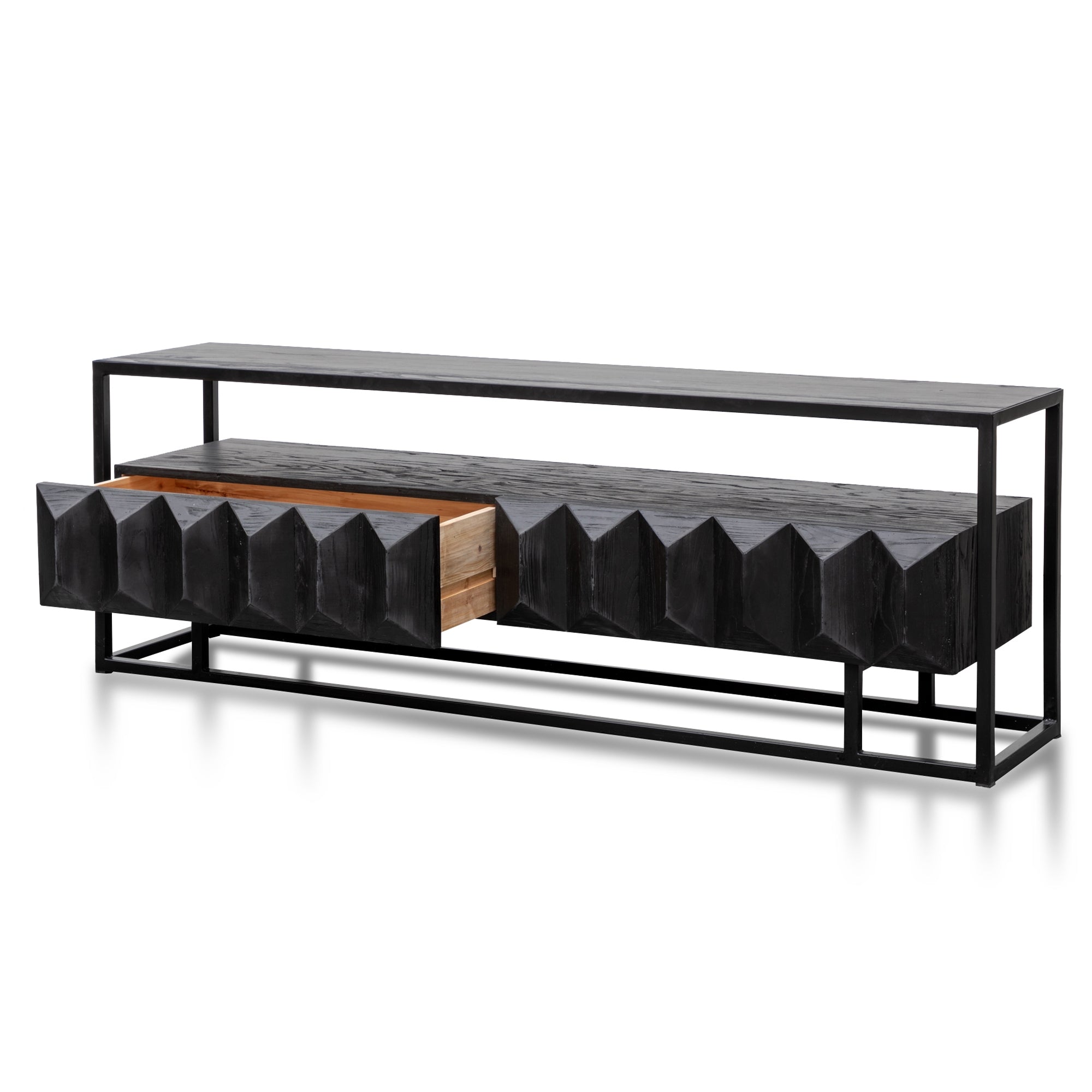 Jasper 1.8m Entertainment TV Unit - Full Black