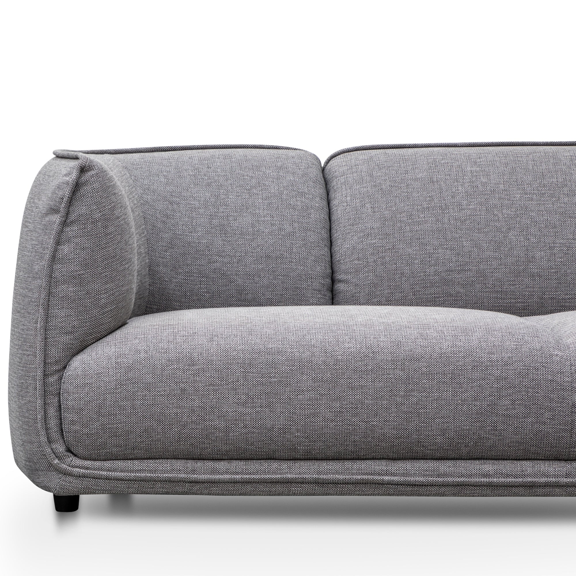 Chapman 3 Seater Fabric Sofa- Graphite Grey