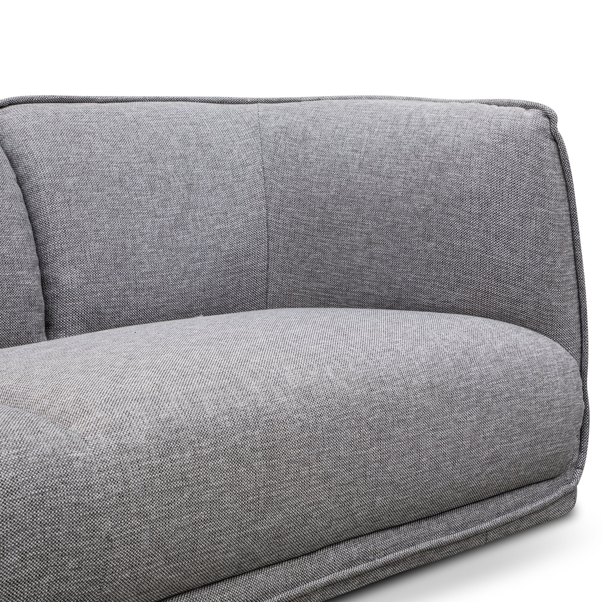 Chapman 3 Seater Fabric Sofa- Graphite Grey