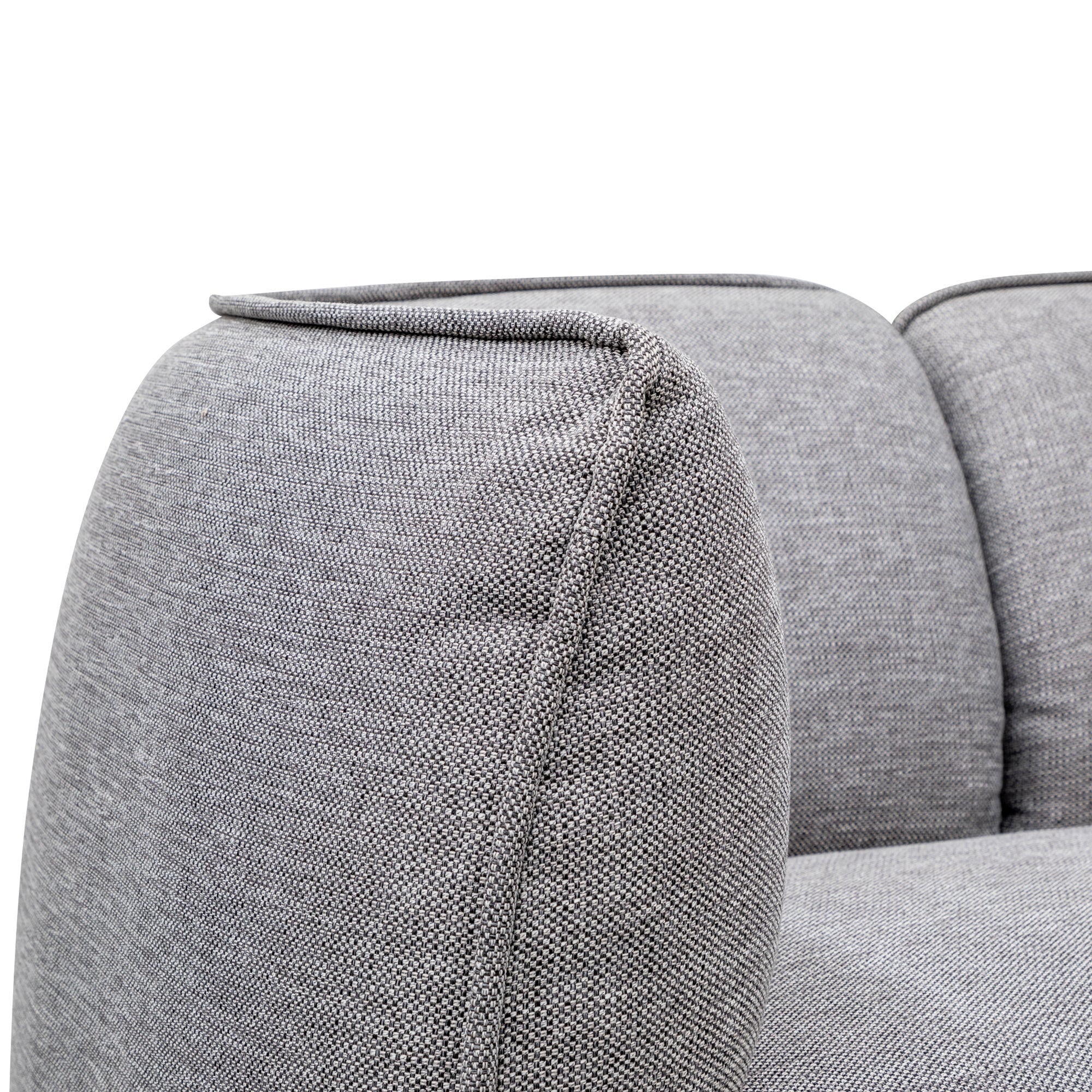 Chapman 3 Seater Fabric Sofa- Graphite Grey