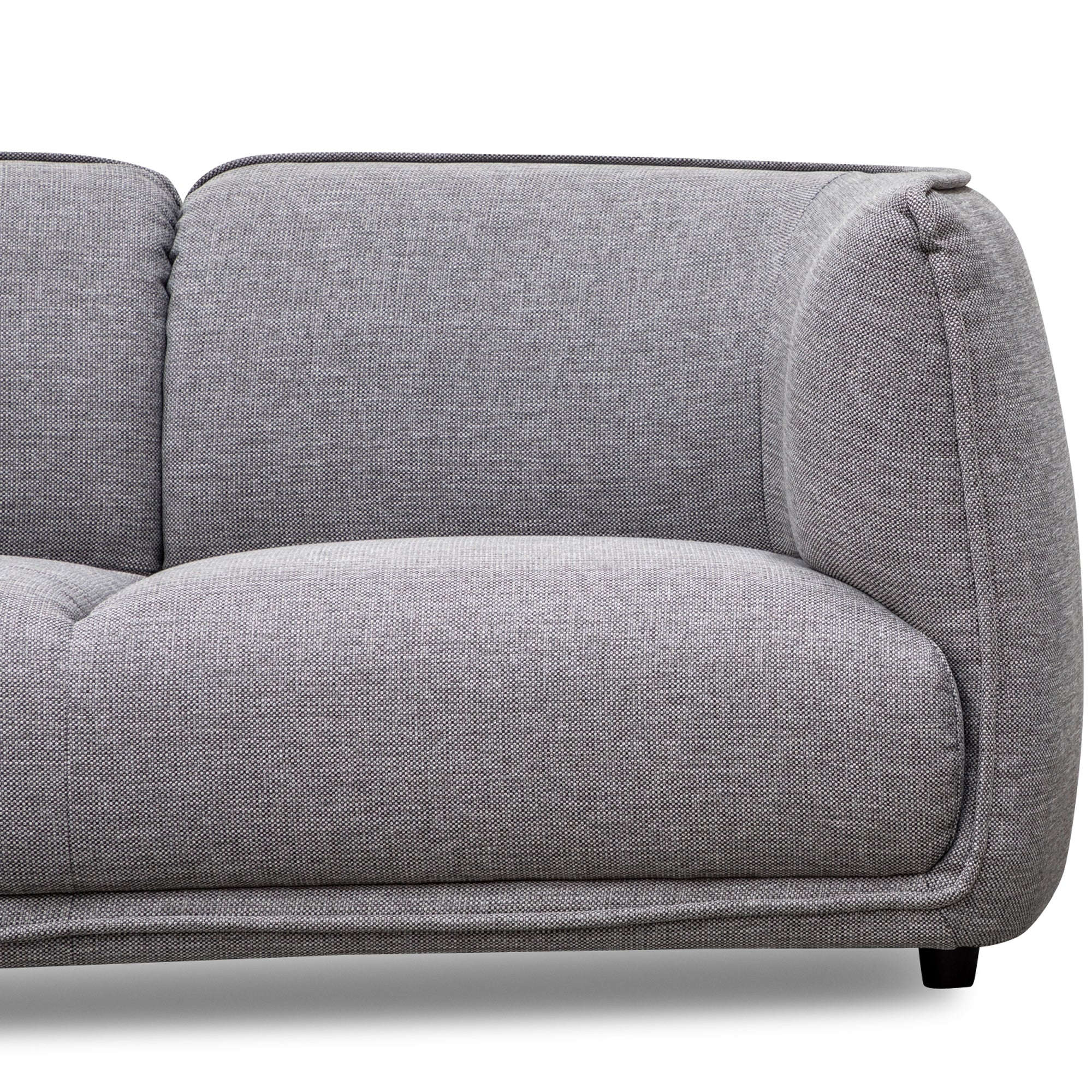 Chapman 2 Seater Fabric Sofa- Graphite Grey