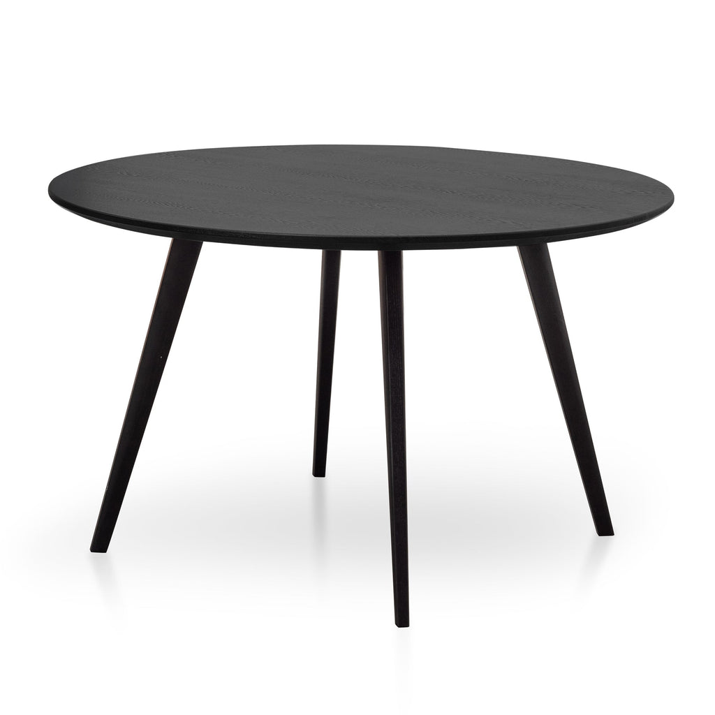  1.2m Veneer Wooden Dining Table - Full Black