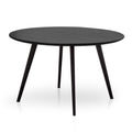  1.2m Veneer Wooden Dining Table - Full Black