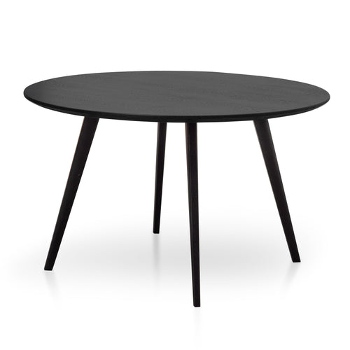  1.2m Veneer Wooden Dining Table - Full Black