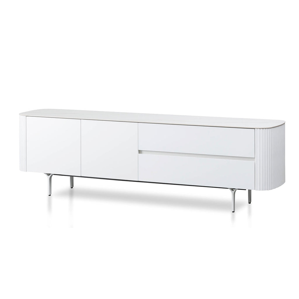  1.8m Entertainment TV Unit - White