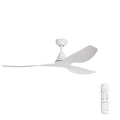  (132cm) White 3 Blade DC Ceiling Fan & Remote Control