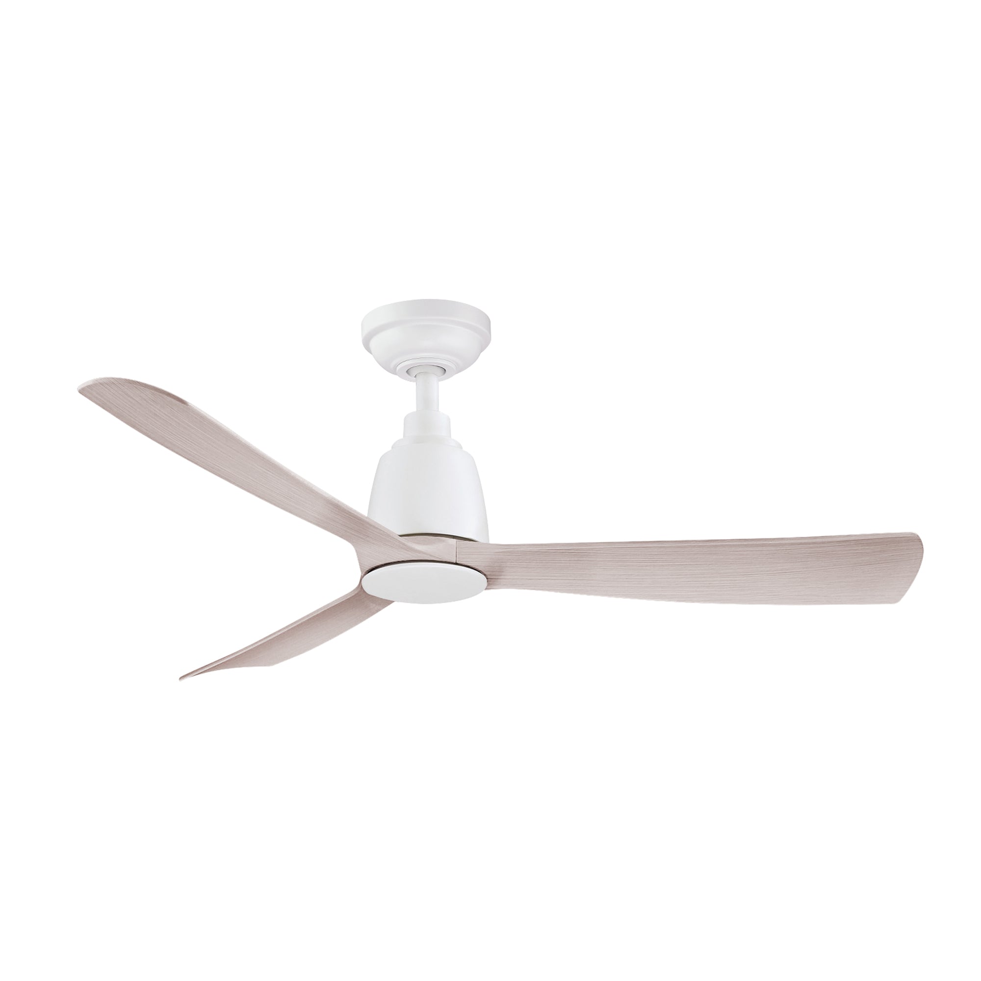 360Fans Kute 52″ (132cm) White/Washed Oak 3 Blade DC Ceiling Fan & Remote Control