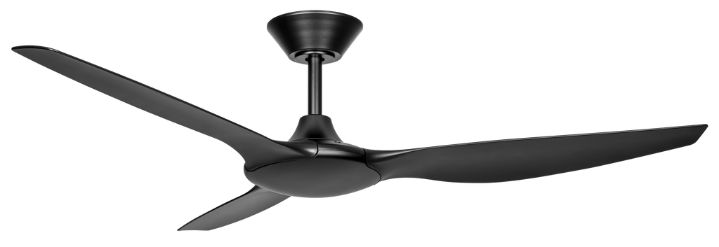  (142cm) Black 3 Blade DC Ceiling Fan & Remote Control