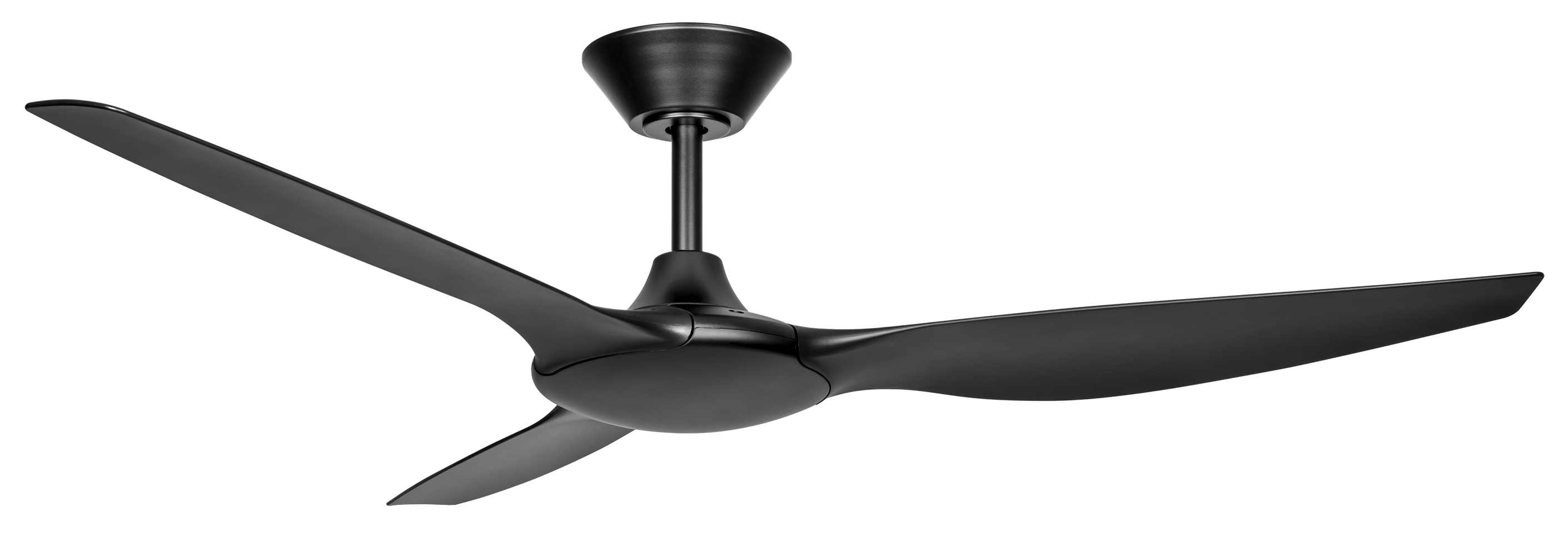  (142cm) Black 3 Blade DC Ceiling Fan & Remote Control