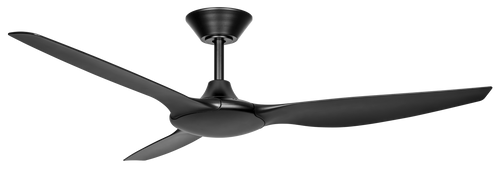  (142cm) Black 3 Blade DC Ceiling Fan & Remote Control
