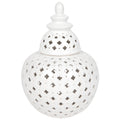 Miccah Temple Jar - Large White